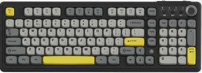 Клавиатура Ajazz AF98 Plus Wireless/Bluetooth/USB UA Black/Grey/Yel AF98-PLUS-BGY