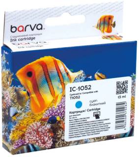 Картридж BARVA Epson T0732/T1052 (C13T10524A10) 360ст, cyan IC-1052