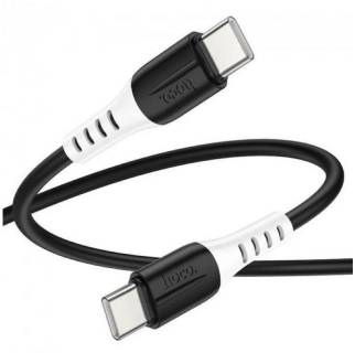 Кабель HOCO USB-C to USB-C 1.0m 60W silicone X82 black 6931474768599