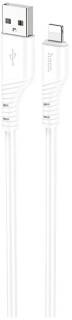 Кабель HOCO USB-C to Lightning 1.0m silicone X97 Crystal white 6931474799791