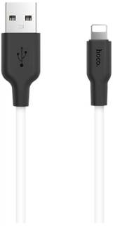 Кабель HOCO USB 2.0 AM to Lightning 1.0m 2A silicone X21 black 6957531071365