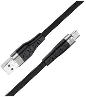 Кабель HOCO USB 2.0 AM to USB-C 1.0m 3A silicone X53 black 6931474738097