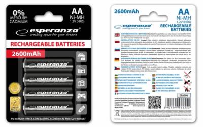 Аккумулятор Esperanza EZA106 (AA x 4)