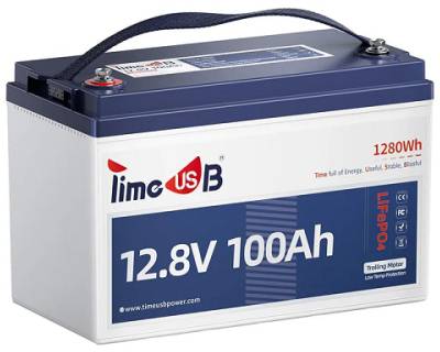 Аккумулятор Timeusb 12.8V 100Ah Low-Temp 1280Wh BMS 100A T12V100-100-TM-4-A100