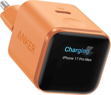 Зарядка ANKER USB-C 45W Smart Display orange A121DGO1