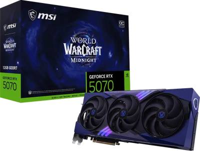 Видеокарта MSI GeForce RTX 5070 12GB World of Warcraft MIDNIGHT VOID EDITION OC RTX 5070 12G World of Warcraft MIDNIGHT VOID EDITION OC