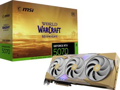 Видеокарта MSI GeForce RTX 5070 12GB World of Warcraft MIDNIGHT LIGHT EDITION OC RTX 5070 12G World of Warcraft MIDNIGHT LIGHT EDITION OC
