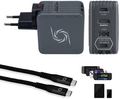 Зарядка Avermedia GC313 CORE GO 100W 2хUSB-С 1хUSB-A 1xHDMI black 40AAGC313AWN
