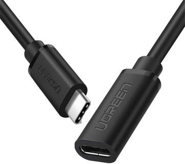 Кабель Ugreen USB-C to USB-C 1.0m USB 3.1Gen2 100W US353 Black 10387