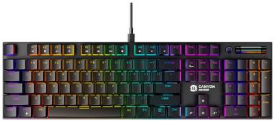 Клавиатура Canyon Cometstrike GK-55 RGB USB UA Black CND-SKB55-US