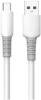 Кабель ColorWay USB 2.0 AM to USB-C 1.0m 3A liquid silicone white CW-CBUC093-WT