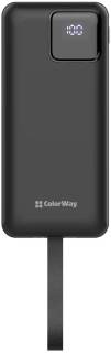 Павербанк ColorWay 30 000 mAh EnergyHub PD/22.5W, QC/4.0, Black CW-PB300LP05BK