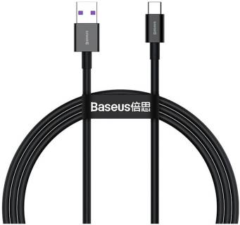 Кабель Baseus USB 2.0 AM to USB-C 1.0m 3A Black CATYS-01