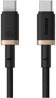 Кабель Baseus USB-C to USB-C 1.0m 100W gold/black P10377803U01-00