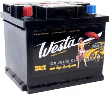 Аккумулятор Westa 6CT-50 А (1) Pretty Powerful