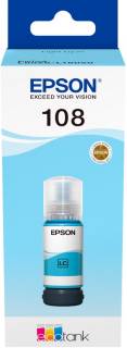 Чернило Epson 108 EcoTank Light Cyan ink bot C13T09C54A