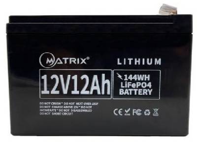 Аккумулятор Matrix 12.8V-12Ah 153.6Wh MLR 1212