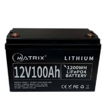 Аккумулятор Matrix 12.8V-100Ah 1,28kWh MLR 12100