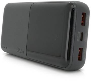 Павербанк Remax 20000mAh, 22.5W, 2*USB+Type-C, Black RPP-623