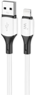 Кабель Wibrand USB 2.0 AM to Lightning 1.0m silicone white WI.DC/MA1W-UL
