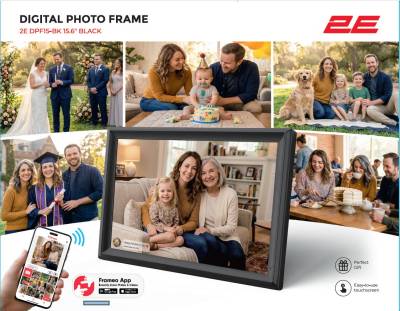 Фоторамка 2E 2E-DPF15-BK
