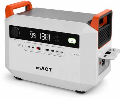 Зарядная станция myACT Portable Power Station AP1002 1000W/998Wh