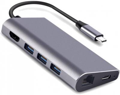 Аксессуар Dynamode USB3.1 Type-C to HDMI, 3хUSB3.0, RJ45, USB Type-C Dock-USB-TypeC-HDMI-USB3.0-RJ45