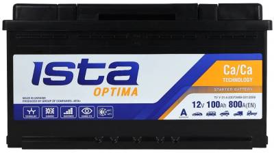 Аккумулятор ISTA Optima 100Ah 800A R+ (L5)