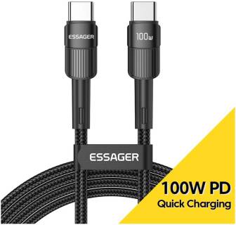 Кабель ESSAGER USB-C to USB-C 3.0m 100W black EXCTT1-XCC01