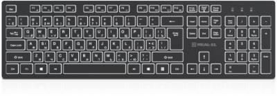 Клавиатура REAL-EL RK-725W Wireless/Bluetooth Black EL123100061