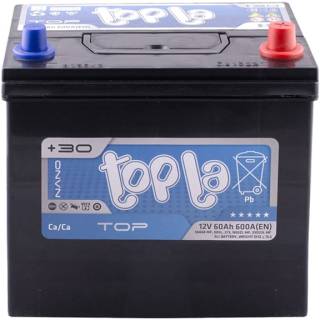 Аккумулятор Topla 60 Ah/12V Top/Energy Japan Euro 118 860