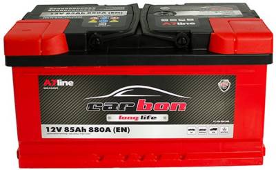 Аккумулятор Carbon 85 Ah/12V низький  Euro CRB85-00L