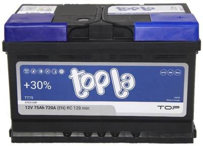 Аккумулятор Topla 75 Ah/12V TOP Euro 118 072