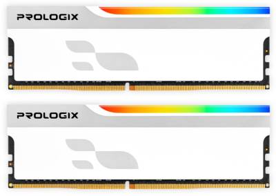 Память ProLogiX DDR4 16GB (2x8GB) 3600 MHz Onyx White RGB PRO16GB3600YWR4K
