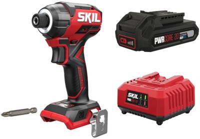 Шуруповерт Skil акумуляторний безщітковий ударний 3225 CA Compact SD1E3225CA+BC1E3110AA