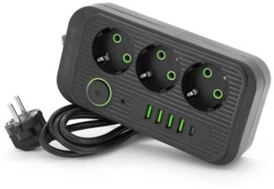Фильтр VOLTRONIC F09U, 3 роз EU, 4USB Black F09U-Black
