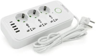 Фильтр VOLTRONIC F07U, 6 роз (3 EU+3 Universal), 4USB White F07U-White