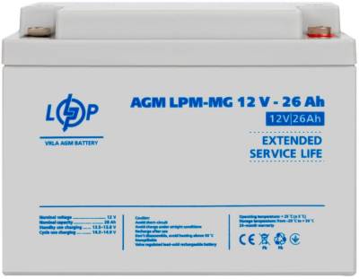 Аккумулятор LogicPower LPM MG 12V 26Ach 37336