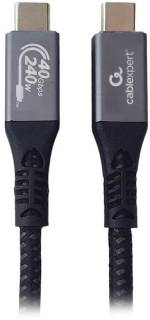 Кабель CABLEXPERT USB-C to USB-C 1.5m USB4 40Gbps/240W(48V5A)/8K60Hz CCBP-USB4-CMCM240-1.5M