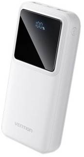 Павербанк Vention 20000mAh 22.5W 3A, PD, QC/3.0, LED Display, White FHLW0