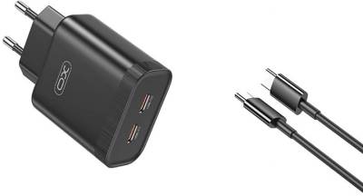 Зарядка XO L105-CC 2xUSB-C PD35W Black L105-CC.black