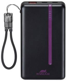 Павербанк RivaCase 10000mA, 22.5W, PD, QC, Black RIVAPOWER VA2311 (Black)