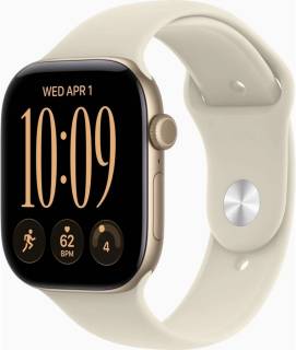 Часы Apple Watch Series 12 GPS 46mm Light Gold Aluminium Case MJEN4RK/A