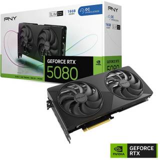 Видеокарта PNY GeForce RTX 5080 Dual-Fan Slim Overclocked 16GB VCG508016DFSXPB1-O