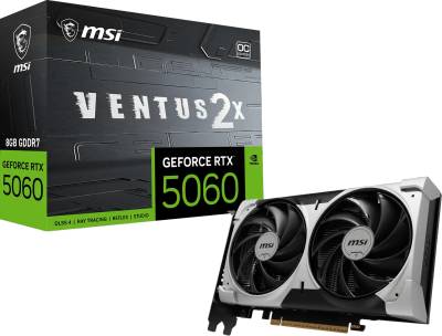 Видеокарта MSI GeForce RTX 5060 8GB VENTUS 2X OC V1 RTX 5060 8G VENTUS 2X OC V1