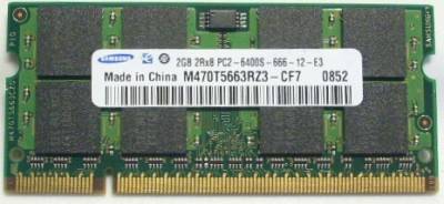 Оперативная память Samsung So-Dimm DDR2 2GB 800MHz CL6 M470T5663RZ3-CF7