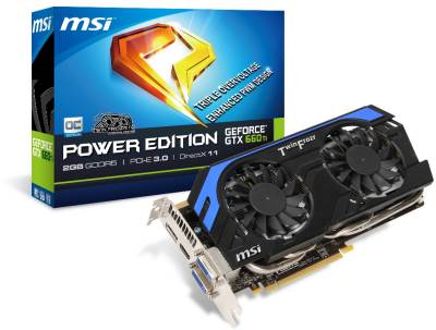 Видеокарта MSI GeForce GTX 660 Ti 2048MB N660Ti PE 2GD5/OC