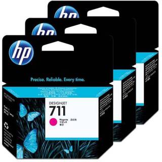 Картридж HP No.711 DesignJet 120/ 520 Magenta 3-Pack CZ135A