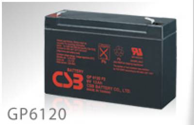 Аккумуляторная батарея CSB 6V, 12A GP6120/10