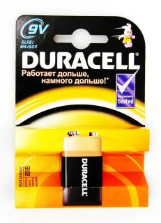 Батарейка Duracell Basic 6LR61 BLI 1 ALKALINE 81381920